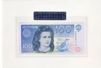 Estland Estonia Estonie 100 Krooni 1991 Banknote UNC In Official Bank Holder Of  Estonian Bank - Estonie