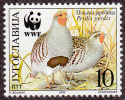 Yugoslavia MNH Scott #2479b 10d Perdix Perdix - Pair Facing Right - Worldwide Fund For Nature - Nuovi