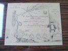 A-1-0 Magnifique Ancien Diplome Soignies 1909 Concours Gymnastique Décerné à J Rousseau - Diplômes & Bulletins Scolaires