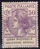 ITALIA 1924 - Cassa Naz. Assicuraz. Sociali C. 30 * - 2 Scan   (g3088) - Franchise