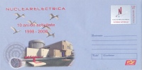 NUCLEAR ELECTRICITY 2008, COVER STATIONERY, ENTIER POSTAL, UNUSED, ROMANIA - Atomenergie
