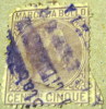 Italy Revenue Stamp King Humbert I 5c - Used - Fiscali