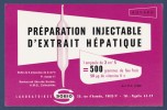 Buvard Laboratoires SOBIO - Preparation Injectable D´extrait Hepathique - 21*13,5cms - Drogisterij En Apotheek