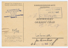 Böhmen + Mähren: Postkarte Bezirksamt 1943 - Lettres & Documents