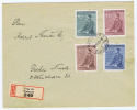 Böhmen + Mähren: Registered Cover 1943, Prag -> Nusle - Covers & Documents