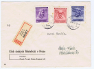 Böhmen + Mähren: Registered Cover 1943, Prag - Covers & Documents