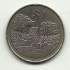 1993 - Zimbabwe 1 Dollar, - Simbabwe