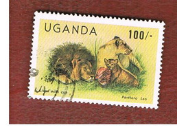 UGANDA   -   SG 433 -   1983     ANIMALS. LION      - USED ° - Ouganda (1962-...)