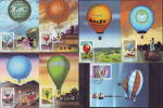 HUNGARY - MAGYARORSAG - 200 Y BALLOONS + ZEPPELINS - MAX. CARD - 1983 - Zeppelines