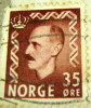 Norway 1950 King Haakon VII 35ore - Used - Usados
