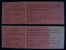 C.G.T. Cie Générale Transatlantique Paquebot  FRANCE  2 Cartes/TICKETS évacuation - Autres & Non Classés