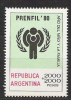 M858.-.ARGENTINIEN / ARGENTINA .-. 1979 .-. MI # : 1426.-.  MH .-. PRENFIL`80 .-.  STAMP ON STAMP - Nuevos