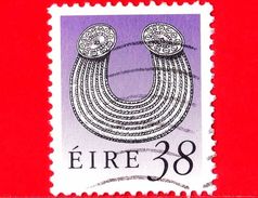 IRLANDA - Usato - 1991 - Tesori D'arte Irlandese - Gioielleria - Oggetti D'argento - Gleninsheen Collar - 38 - Used Stamps