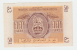 Libya Tripolitania 50 Lire 1943 WWII AUNC P M5 - Libyen