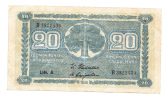 FINLAND 20 MARKKAA 1945 VF  P 78   LITT A - Finland