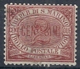 1894-99 SAN MARINO USATO CIFRA 2 CENT - RR10212 - Usati