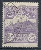 1925 SAN MARINO USATO VEDUTA 25 CENT - RR10218 - Gebraucht