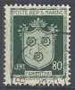 1945-46 SAN MARINO USATO STEMMI 80 CENT - RR10222 - Used Stamps