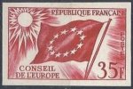 FRANCE - 35 F. Service De 1958-59 - Essai Non Dentelé En Rouge LUXE - Other & Unclassified