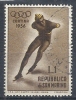 1955 SAN MARINO USATO CORTINA OLIMPIADI INVERNALI PATTINAGGIO 1 LIRA - RR10229 - Used Stamps