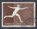 1960 SAN MARINO USATO OLIMPIADI DI ROMA SCHERMA 5 LIRE - RR10229 - Used Stamps