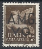 1945 TRIESTE AMG VG USATO POSTA AEREA 50 CENT - RR10236 - Usados