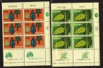 1961  Programme De Reboisement  Blocs Marginaux De 6, Avec Tabs Et Numéros De Planche ** MNH - Unused Stamps (with Tabs)