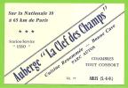 78 - ABLIS - Carte Commerciale - Auberge "La Clef Des Champs" - Station Service Esso - Ablis