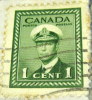 Canada 1942 King George VI In Naval Uniform 1c - Used - Otros & Sin Clasificación