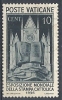 1936 VATICANO USATO STAMPA CATTOLICA 10 CENT - RR10290 - Gebruikt