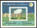 1978 Liberia Zeppelin Aerostati Balloons Aerostat Block MNH** C148 - Zeppeline