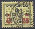 1931 VATICANO USATO SOPRASTAMPATO 25 SU 30 CENT GIALLINO - RR10299-3 - Gebruikt