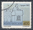 1981 VATICANO USATO I VIAGGI DEL PAPA GIOVANNI PAOLO II 400 LIRE - RR10302 - Gebraucht