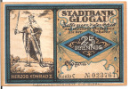 Noodgeld - Notgeld  STADT GLOGAU   25 Pfg - Other - Europe