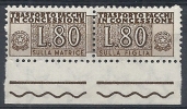 1955-81 ITALIA PACCHI IN CONCESSIONE STELLA 80 LIRE MNH ** - RR10325-4 - Pacchi In Concessione