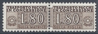 1955-81 ITALIA PACCHI IN CONCESSIONE STELLA 80 LIRE MNH ** - RR10325-5 - Colis-concession