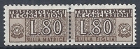 1955-81 ITALIA PACCHI IN CONCESSIONE STELLA 80 LIRE MNH ** - RR10327-3 - Colis-concession