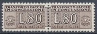 1955-81 ITALIA PACCHI IN CONCESSIONE STELLA 80 LIRE MNH ** - RR10328-4 - Colis-concession