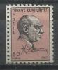 TURQUIE , 50 K , Atatürk , 1967 - Unused Stamps