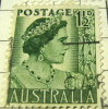 Australia 1950 Queen Elizabeth 1.5d - Used - Gebruikt