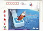 Fishing Hook,jumping Dolphin,fish Angling,China 2005 Liaoning Telecom Advertising Postal Stationery Card - Dolphins