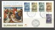 SURINAME 1969 FDC E66 PASEN EASTERN BLANCO VERY FINE - Suriname ... - 1975