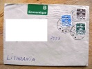 Cover Sent From Denmark To Lithuania, 1992 - Briefe U. Dokumente