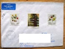 Cover Sent From Norway To Lithuania, 1992, Art Painting Sorensen, Flowers - Covers & Documents