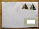 Cover Sent From Netherlands To Lithuania, 1990, Triangle Stamp, Candle Christmas, - Briefe U. Dokumente