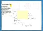 Enveloppe - Security Capital - Mit Klebezettel Deutsche Post - Macchine Per Obliterare (EMA)
