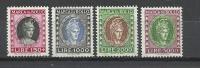 ITALY - FISCAL STAMPS - 4 DIFFERENT UNUSED - Fiscaux