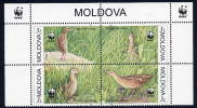 MOLDOVA 2001 WWF: Corncrake MNH / **.  Michel  379-82 - Moldavie