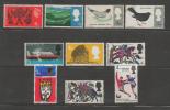 UNITED KINGDOM 1966 Mint Hinged  Stamp(s) 10 Various Loose Stamps Nrs. 392=442 - Nuevos