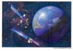 Satellites Anik Et Eurasiasat Déployés Lancés Par Ariane V137. Terre En 3D Images Landsat. Simulation D'albedo. Espace. - Astronomie